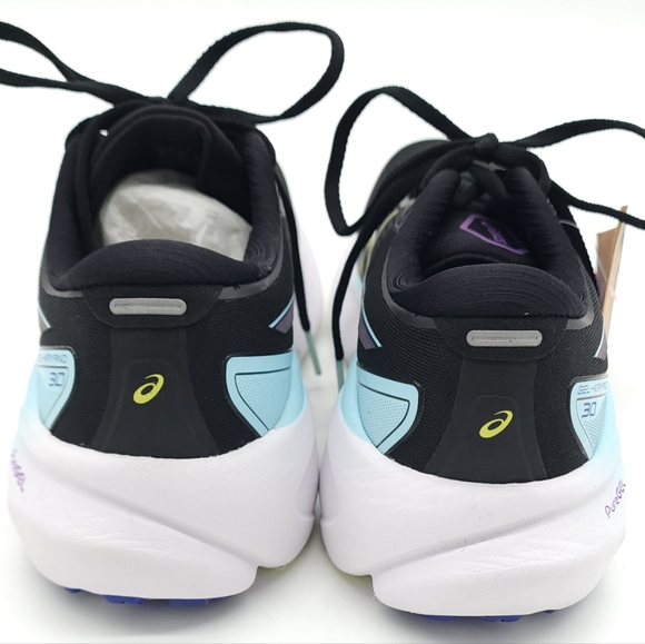 ASICS Women's Black/Glow Yellow GEL-KAYANO 30 Running Shoes Size US 8.5 - Picture 8 of 10